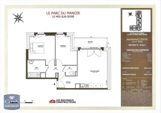  Appartement à louer 3 pièces 58 m²