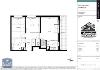  Appartement � louer 3 pi�ces 59 m�