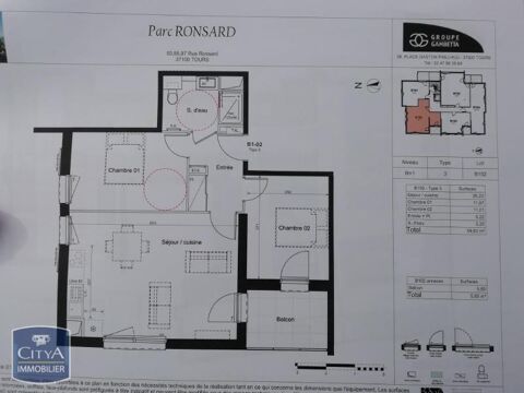  Appartement � louer 3 pi�ces 60 m�