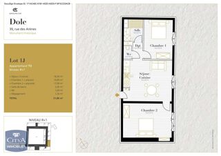  Appartement à louer 3 pièces 52 m²