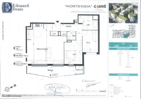  Appartement � louer 3 pi�ces 79 m�