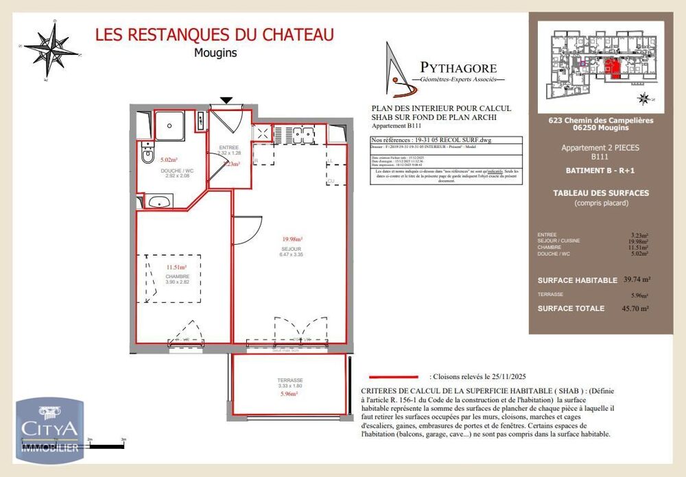location Appartement - 2 pièce(s) - 40 m² Mougins (06250)