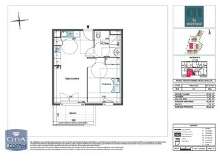  Appartement � louer 2 pi�ces 41 m�