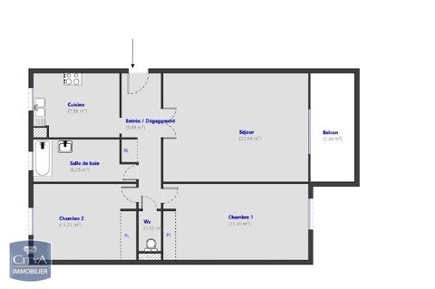  Appartement � louer 3 pi�ces 72 m�