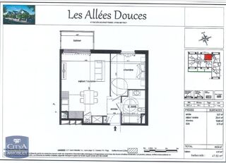  Appartement � louer 2 pi�ces 45 m�