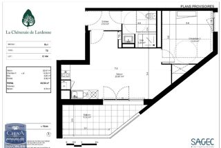  Appartement à louer 2 pièces 44 m²