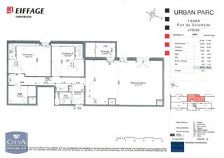  Appartement à louer 3 pièces 84 m²
