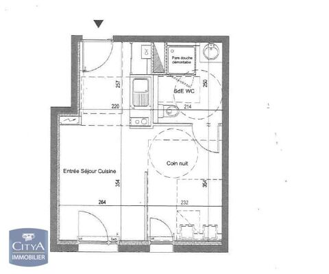  Appartement � louer 1 pi�ce 28 m�