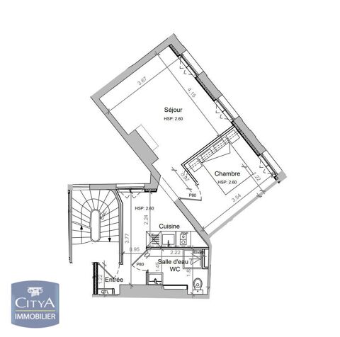   Location Appartement Appartement - 2 pi�ce(s) - 37 m�