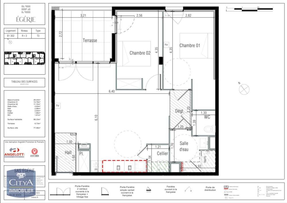 location Appartement - 3 pièce(s) - 68 m² Béziers (34500)