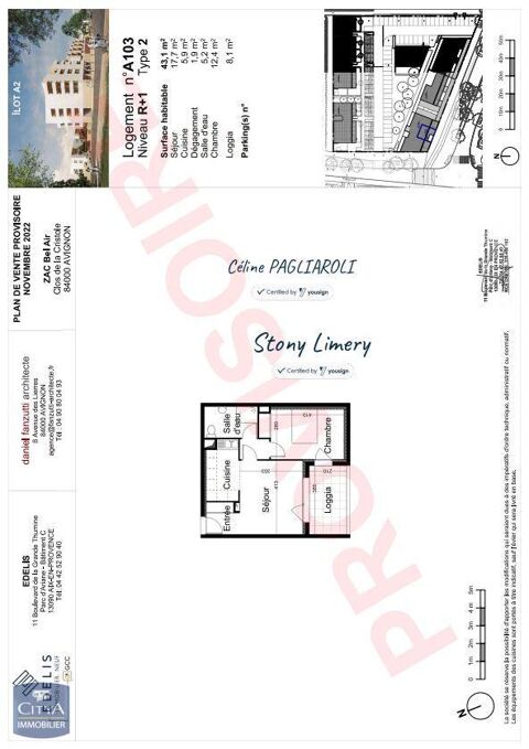  Appartement � louer 2 pi�ces 43 m�