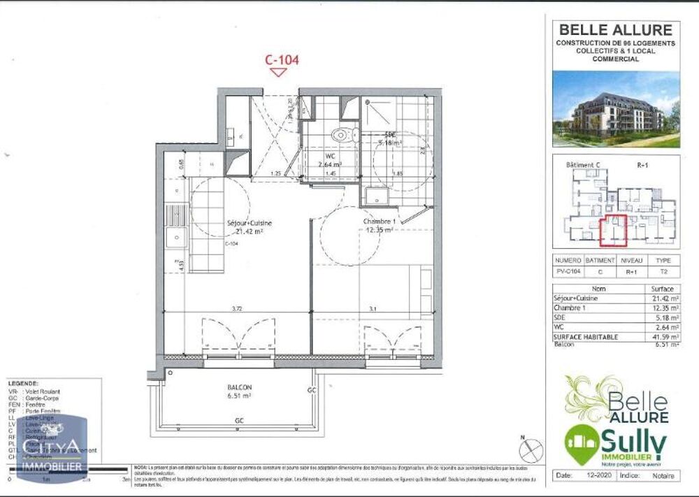 location Appartement - 2 pièce(s) - 42 m² Orléans (45000)