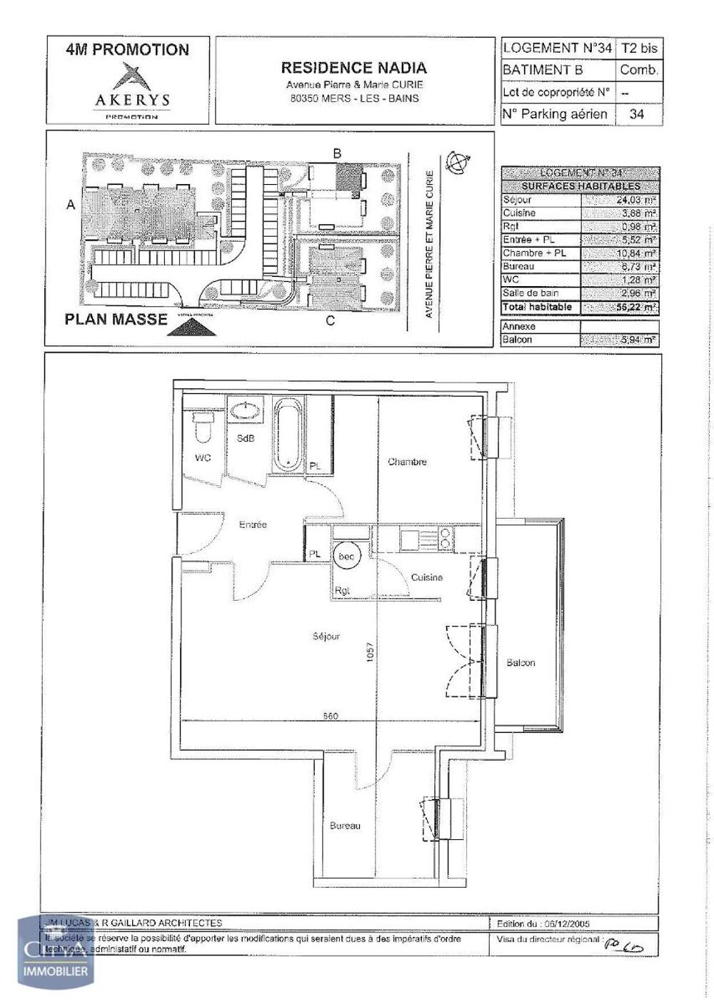location Appartement - 2 pièce(s) - 57 m² Mers-les-Bains (80350)