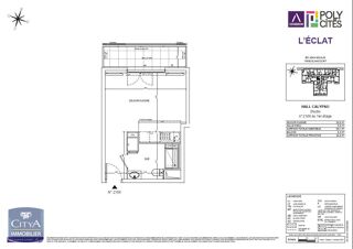  Appartement � louer 1 pi�ce 28 m�