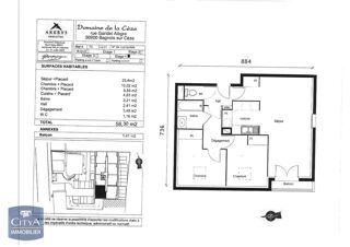  Appartement � louer 3 pi�ces 58 m�