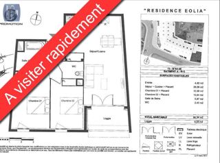  Appartement à louer 3 pièces 66 m²
