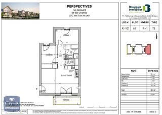  Appartement � louer 3 pi�ces 61 m�