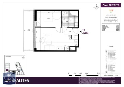  Appartement � louer 2 pi�ces 44 m�