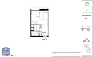  Appartement � louer 1 pi�ce 19 m�