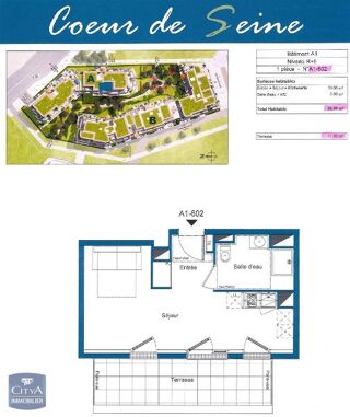  Appartement � louer 1 pi�ce 29 m�