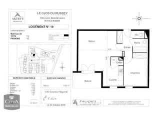  Appartement � louer 2 pi�ces 47 m�