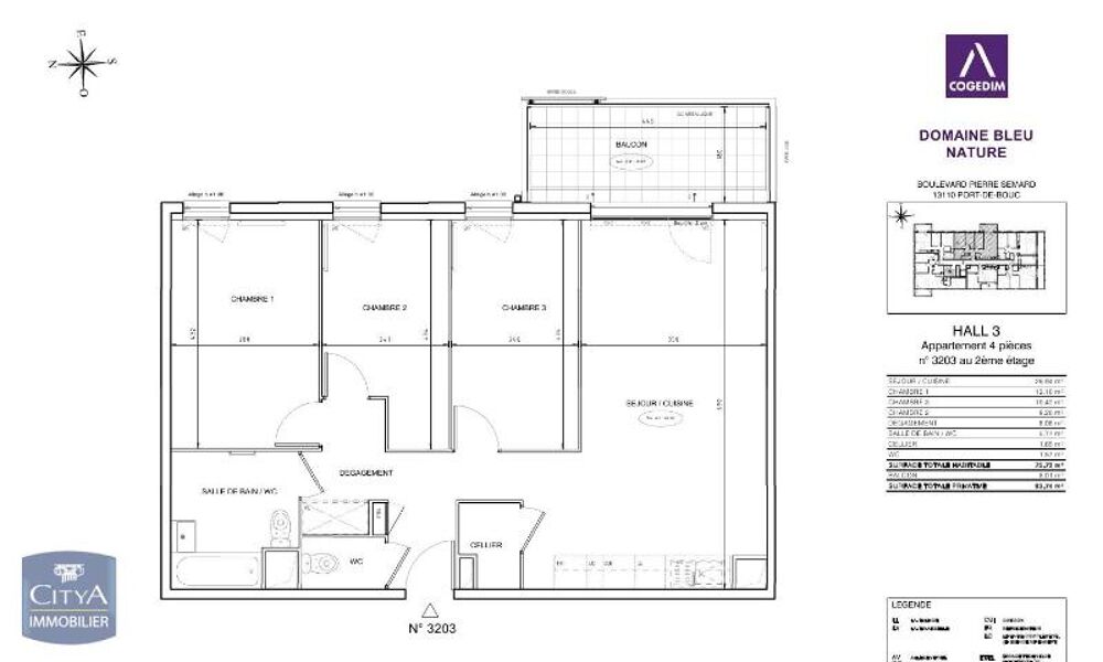 location Appartement - 4 pièce(s) - 76 m² Port-de-Bouc (13110)