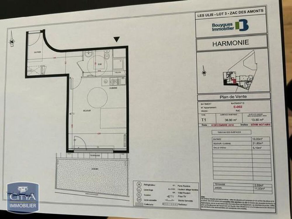 location Appartement - 1 pièce(s) - 37 m² Les Ulis (91940)