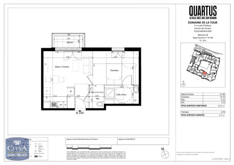  Appartement � louer 2 pi�ces 41 m�