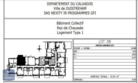  Appartement � louer 1 pi�ce 31 m�