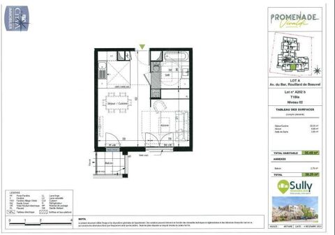   Location Appartement Appartement - 1 pièce(s) - 35 m²