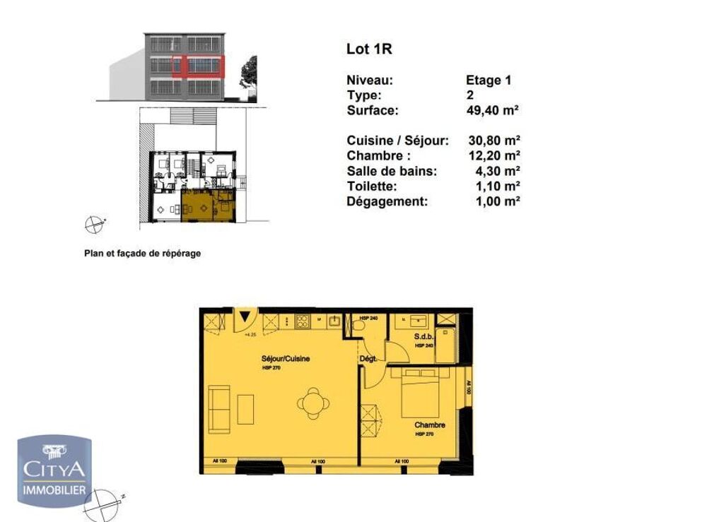 location Appartement - 2 pièce(s) - 49 m² Charleville-Mézières (08000)