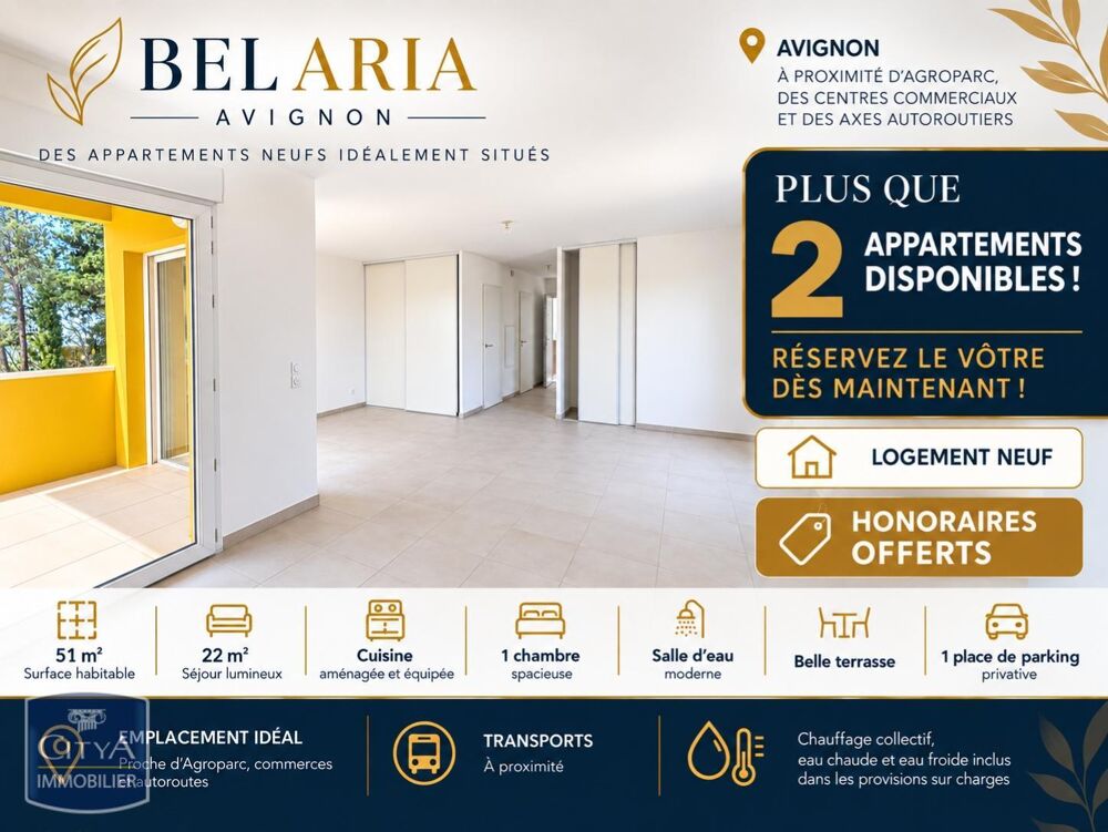 location Appartement - 2 pièce(s) - 51 m² Avignon (84000)
