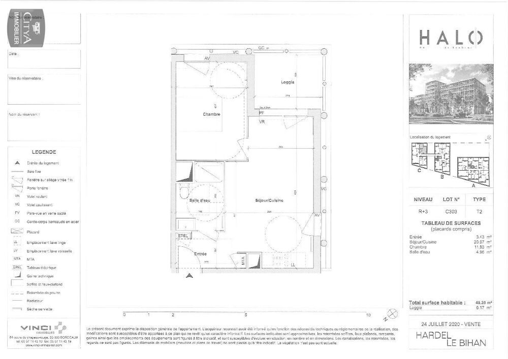 location Appartement - 2 pièce(s) - 40 m² Bordeaux (33100)