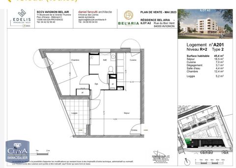  Appartement � louer 2 pi�ces 45 m�