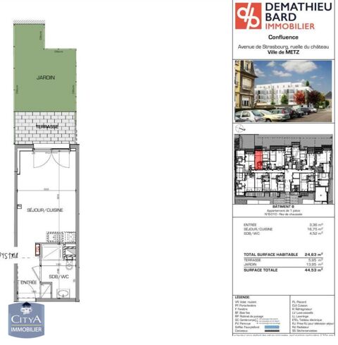  Appartement � louer 1 pi�ce 25 m�