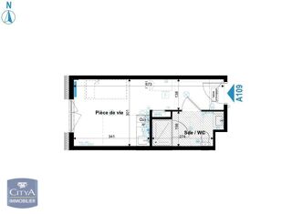  Appartement à louer 1 pièce 19 m²