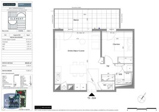 Appartement à louer 2 pièces 45 m²