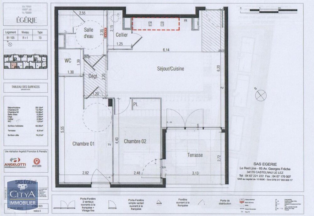 location Appartement - 3 pièce(s) - 66 m² Béziers (34500)