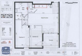  Appartement à louer 3 pièces 66 m²