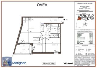  Appartement à louer 3 pièces 64 m²