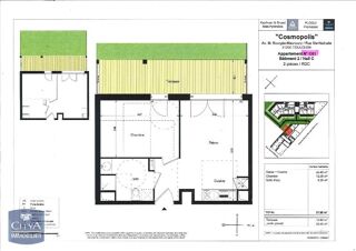  Appartement � louer 2 pi�ces 38 m�