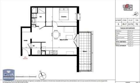  Appartement � louer 2 pi�ces 53 m�