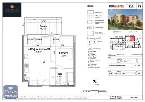  Appartement � louer 2 pi�ces 39 m�
