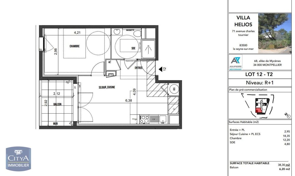 À LOUER : Appartement T2 neuf à La Seyne-sur-Mer, proche....
