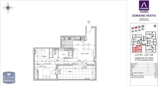  Appartement à louer 3 pièces 62 m²