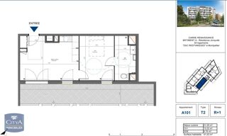  Appartement � louer 2 pi�ces 41 m�