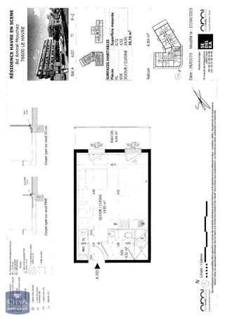  Appartement � louer 1 pi�ce 30 m�