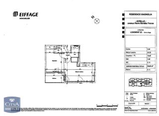  Appartement � louer 2 pi�ces 44 m�
