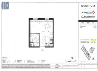  Appartement � louer 1 pi�ce 26 m�