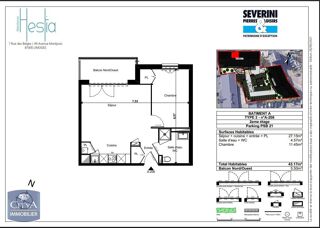  Appartement à louer 2 pièces 43 m²